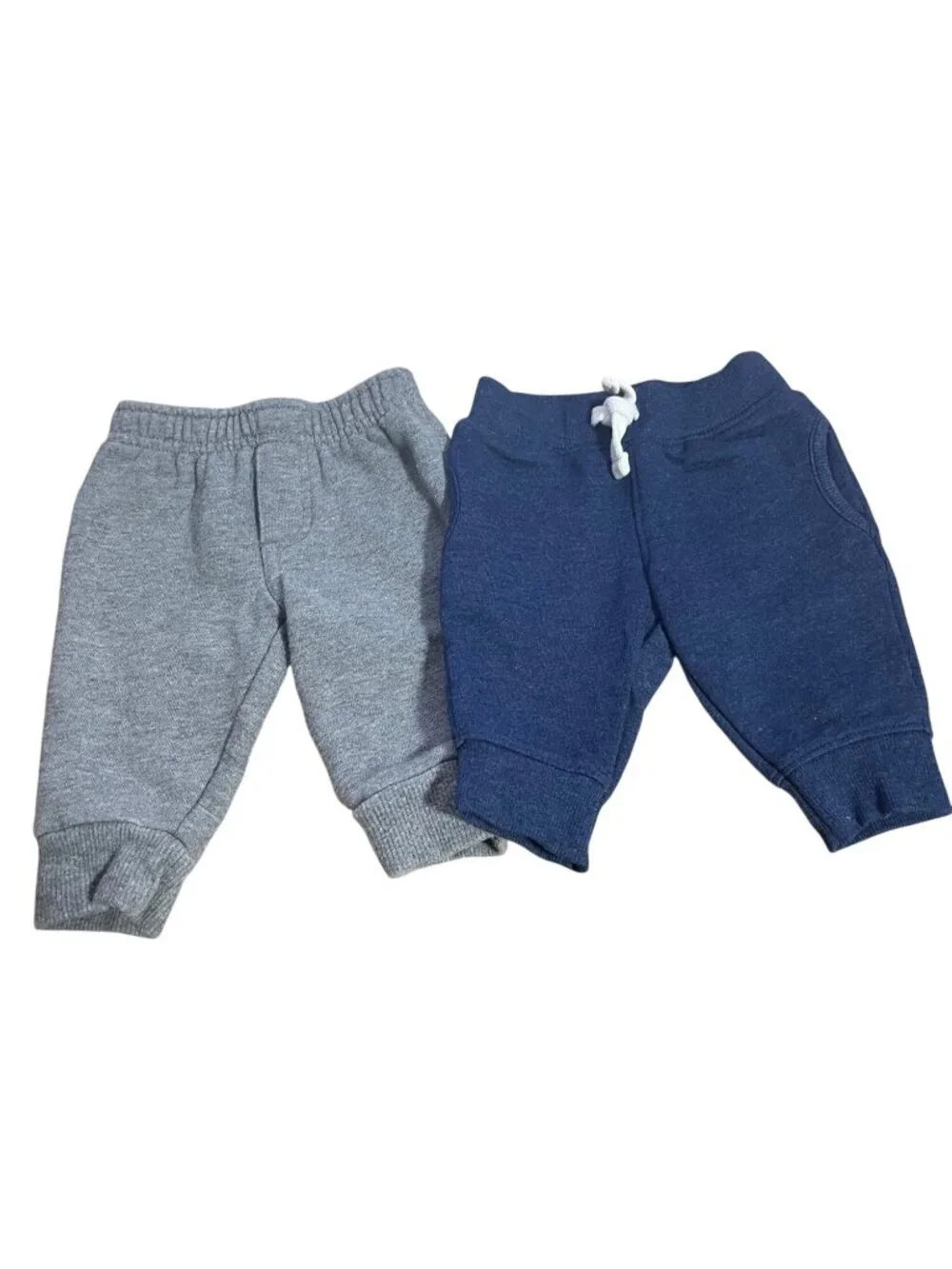 Carters Baby Pants Bundle 4-Pack 3M Cotton Blend Blue & Gray Joggers & Leggings
